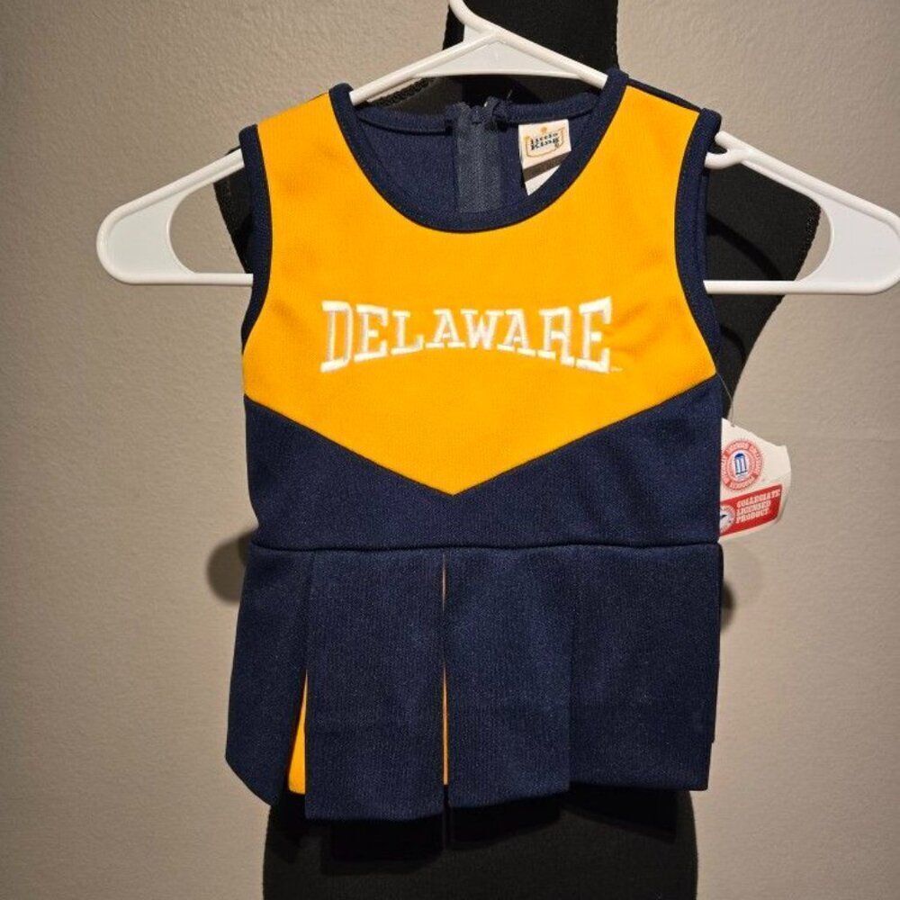 VINTAGE CHEER DELAWARE COLLEGE BABY GIRL 12M NEW.  (SHD)